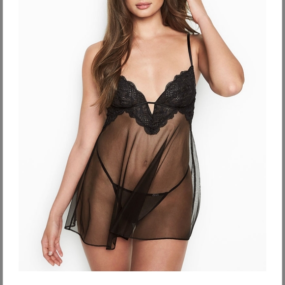 Victoria's Secret Other - Victoria's Secret Embroidered Lace Babydoll